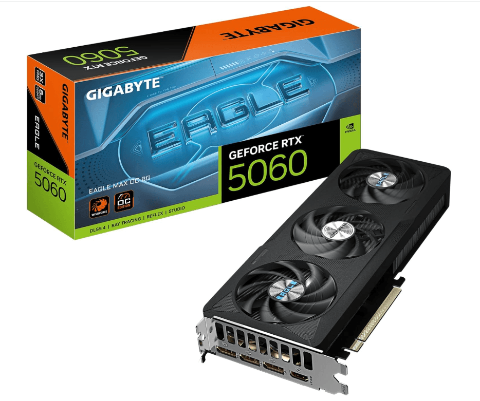 GRAFICA RTX 5060 OC 8GB GIGABYTE GDDR7 PCIE 5.0 3 VENTILADORES
