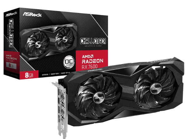 GRAFICA ASROCK AMD RX 7600 8GB OC