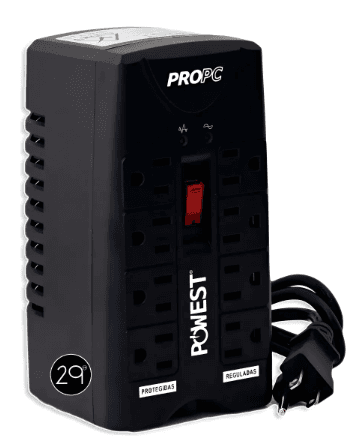 REGULADOR POWEST 1000 8 TOMAS — REGULADORES Y UPS en Pasto, Nariño