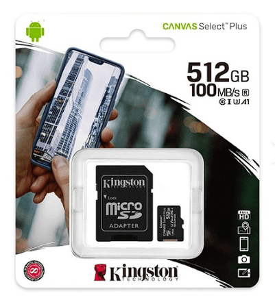 MEMORIA MICROSD 512 GIGAS KINGSTON — MEMORIAS USB Y MICROSD en Pasto, Nariño