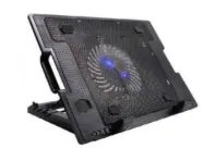 BASE REFRIGERANTE JALTECH 1 VENTILADOR ERGO BLACK PARA PORTÁTILES DE 10" A 16" — BASE REFRIGERANTE en Pasto, Nariño