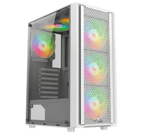 GABINETE ICEBERG FLOW C 6 FANS ARGB BLANCO — GABINETE DE COMPUTADOR en Pasto, Nariño