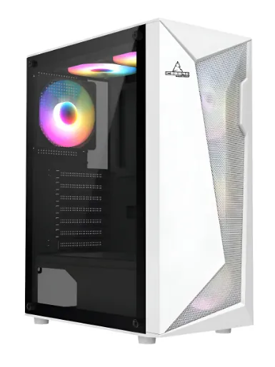 GABINETE ICEBERG FLOW D 4 FAN ARGB BLANCO — GABINETE DE COMPUTADOR en Pasto, Nariño