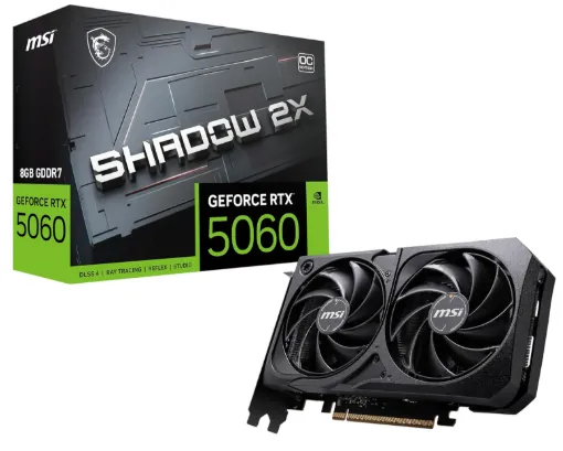 GRAFICA RTX 5060 8GB MSI SHADOW GDDR7 2 FANS