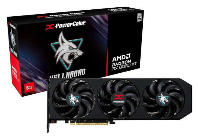GRAFICA RADEON RX 9060XT 8GB GDDR6 POWERCOLOR HELLHOUND