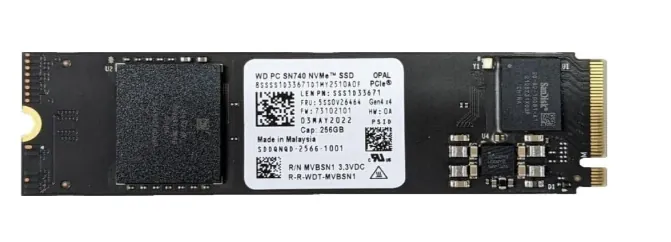 M2 NVME 256GB WESTERN DIGITAL GEN 4X4