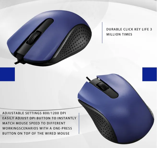 MOUSE ALAMBRICO AZUL — MOUSE en Pasto, Nariño