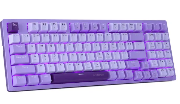 TECLADO MECANICO HUO JI MORADO SWITCH ROJO O AZUL — TECLADO en Pasto, Nariño