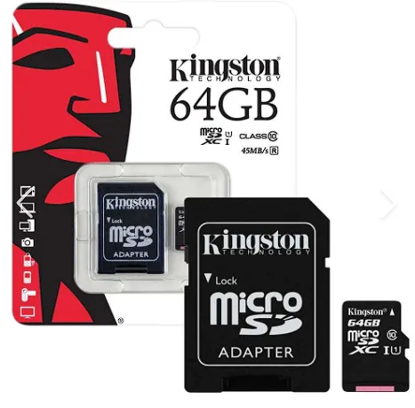 MEMORIA MICROSD 64 GIGAS KINGSTON — MEMORIAS USB Y MICROSD en Pasto, Nariño